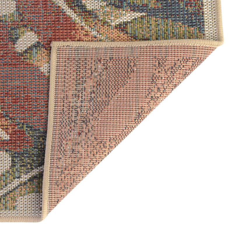 Coastal Terrace Collection Area Rug -  Wavecrest Rectangle Multi  lifestyle 8