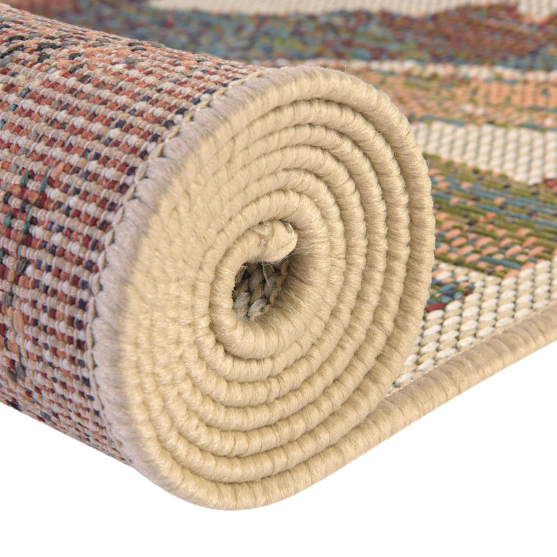 Coastal Terrace Collection Area Rug -  Wavecrest Rectangle Multi  lifestyle 11
