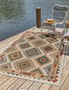 Coastal Terrace Collection Area Rug -  Sandbar Rectangle Ivory  lifestyle 3