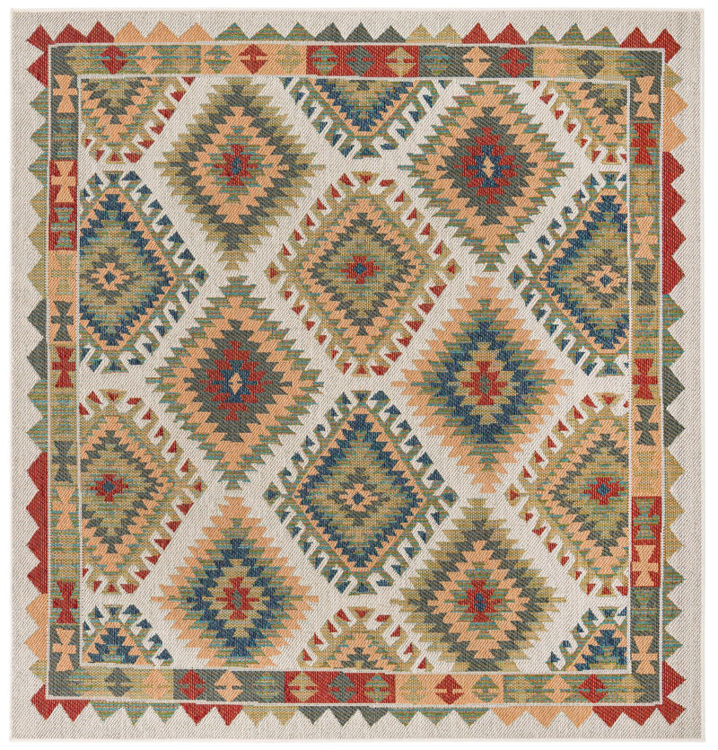Coastal Terrace Collection Area Rug -  Sandbar Square Ivory  lifestyle 27
