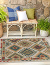 Coastal Terrace Collection Area Rug -  Sandbar Square Ivory  lifestyle 31