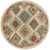 Coastal Terrace Collection Area Rug -  Sandbar Round Ivory  lifestyle 28