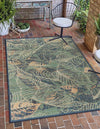Coastal Terrace Collection Area Rug -  Driftwood Rectangle Blue  lifestyle 3