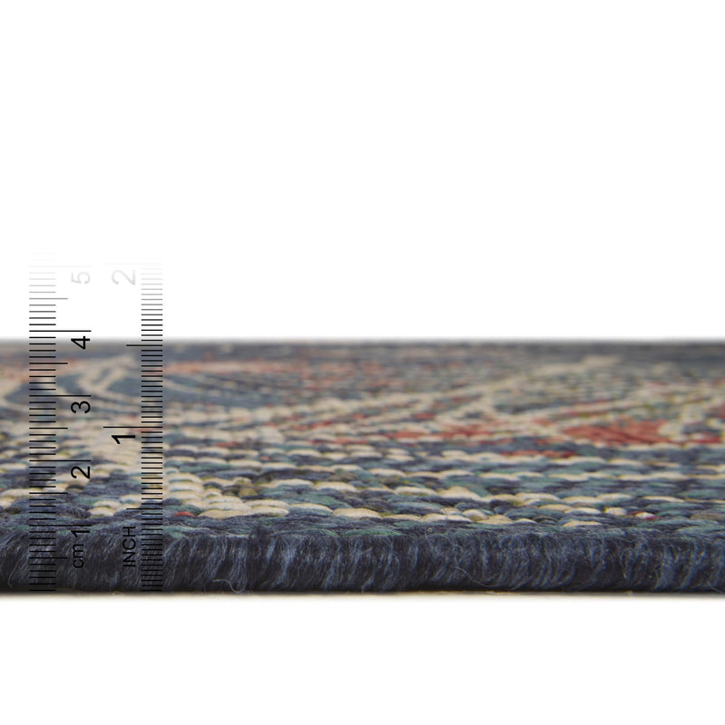 Coastal Terrace Collection Area Rug -  Driftwood Rectangle Blue  lifestyle 7