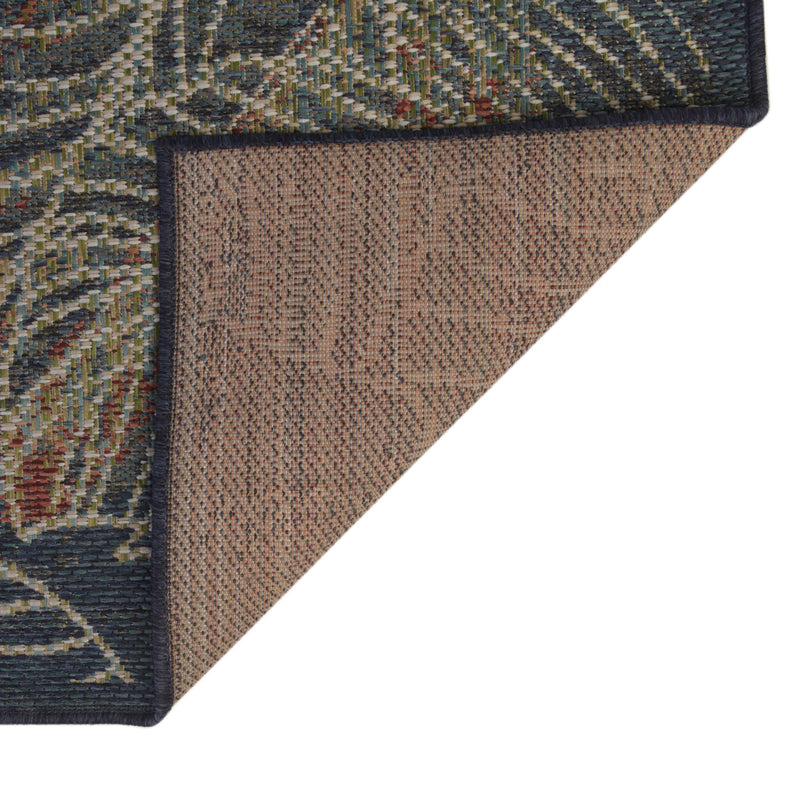 Coastal Terrace Collection Area Rug -  Driftwood Rectangle Blue  lifestyle 15