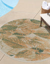 Coastal Terrace Collection Area Rug -  Driftwood Round Ivory  lifestyle 33