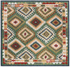 Coastal Terrace Collection Area Rug -  Sandbar Square Green  lifestyle 63