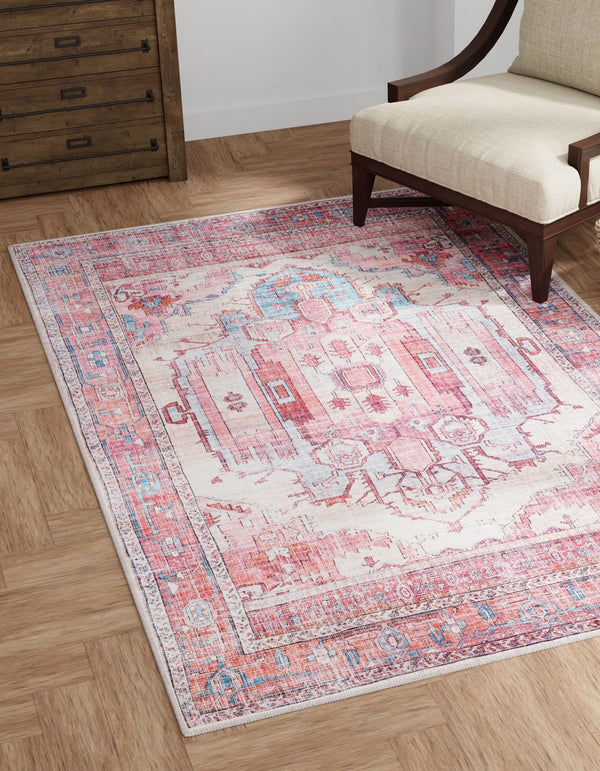 Zahara Oasis Collection Area Rug - Sahara Rectangle Beige  lifestyle 4