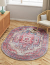 Zahara Oasis Collection Area Rug - Sahara Oval Beige  lifestyle 72