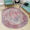 Zahara Oasis Collection Area Rug - Sahara Oval Beige  lifestyle 206