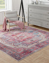 Zahara Oasis Collection Area Rug - Sahara Square Beige  lifestyle 82