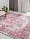 Zahara Oasis Collection Area Rug - Sahara Square Beige  lifestyle 181