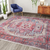 Zahara Oasis Collection Area Rug - Sahara Square Beige  lifestyle 191