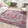 Zahara Oasis Collection Area Rug - Sahara Square Beige  lifestyle 207