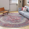 Zahara Oasis Collection Area Rug - Sahara Round Beige  lifestyle 199