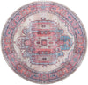 Zahara Oasis Collection Area Rug - Sahara Round Beige  lifestyle 66