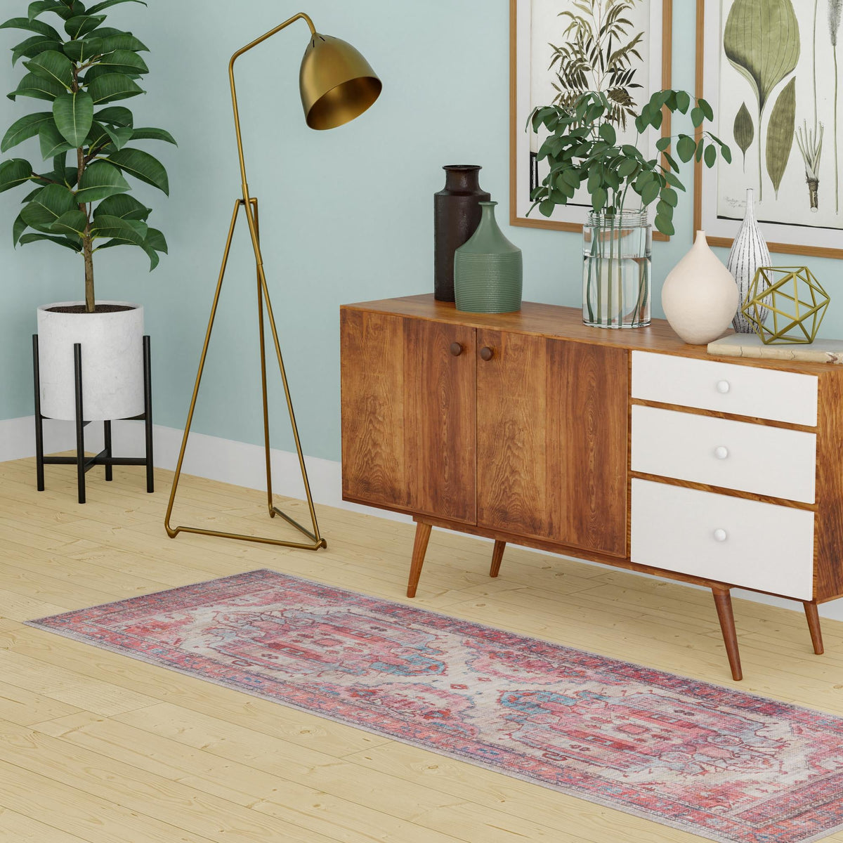 Zahara Oasis Collection Area Rug - Sahara Runner Beige  lifestyle 200