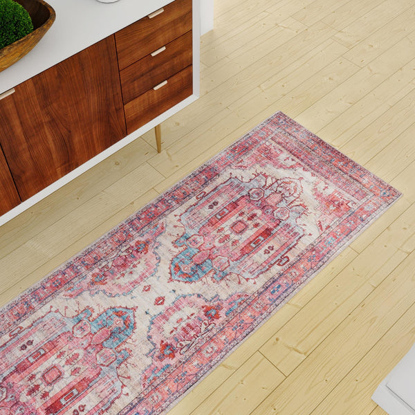 Zahara Oasis Collection Area Rug - Sahara Runner Beige  lifestyle 209