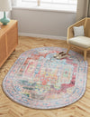 Zahara Oasis Collection Area Rug - Sahara Oval Multi  lifestyle 78