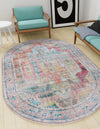 Zahara Oasis Collection Area Rug - Sahara Oval Multi  lifestyle 178