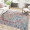 Zahara Oasis Collection Area Rug - Sahara Square Multi  lifestyle 211