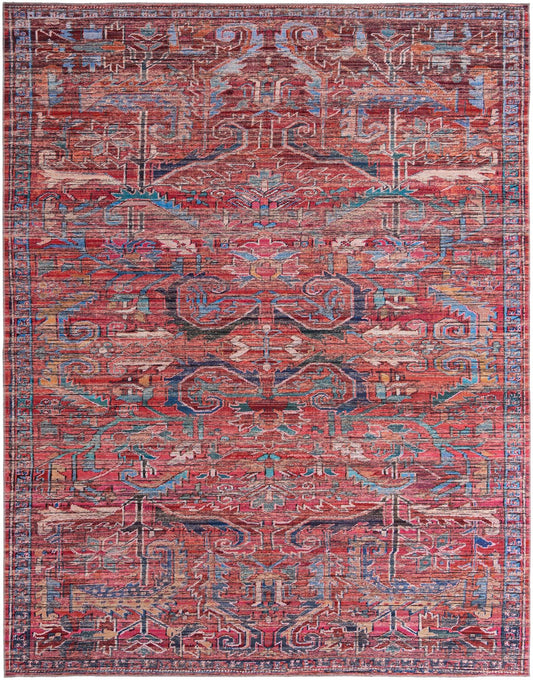 Zahara Oasis Collection Area Rug -  Tangier Rectangle Rust Red Main