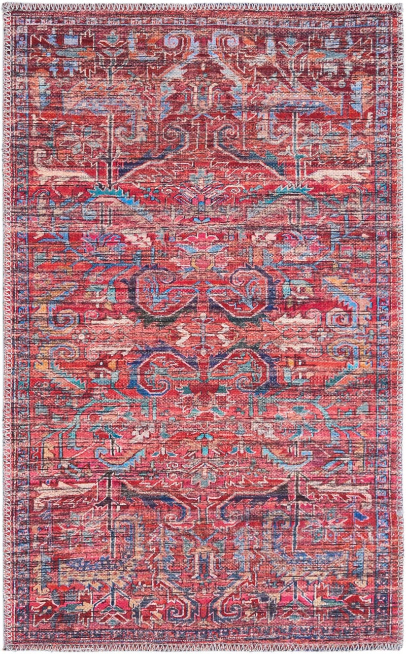 Zahara Oasis Collection Area Rug -  Tangier Rectangle Rust Red  lifestyle 2
