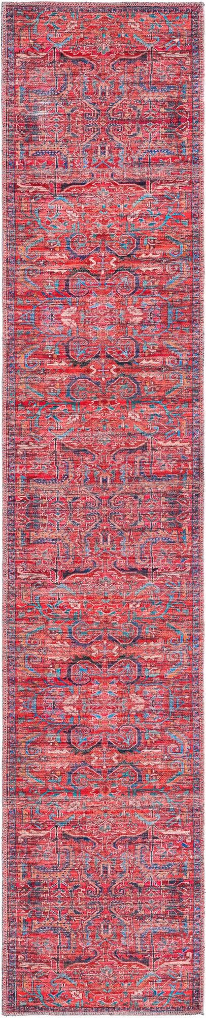 Zahara Oasis Collection Area Rug -  Tangier Runner Rust Red  lifestyle 55
