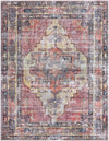 Zahara Oasis Collection Area Rug -  Rabat Rectangle Yellow Pink Main