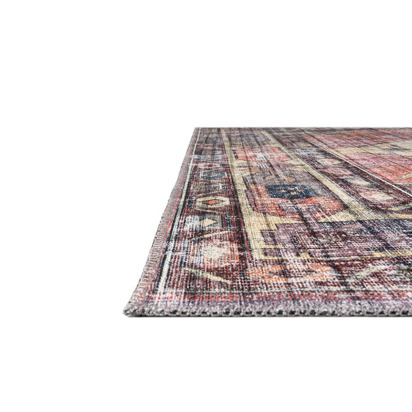 Zahara Oasis Collection Area Rug -  Rabat Rectangle Yellow Pink  lifestyle 11