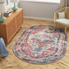 Zahara Oasis Collection Area Rug -  Rabat Oval Yellow Pink  lifestyle 82