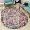 Zahara Oasis Collection Area Rug -  Rabat Oval Yellow Pink  lifestyle 91