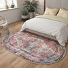 Zahara Oasis Collection Area Rug -  Rabat Oval Yellow Pink  lifestyle 97