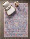 Zahara Oasis Collection Area Rug -  Nador Rectangle Navy Blue  lifestyle 9