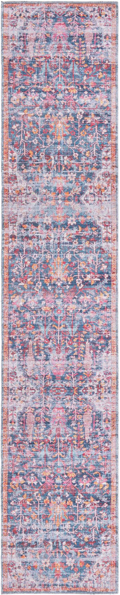 Zahara Oasis Collection Area Rug -  Nador Runner Navy Blue  lifestyle 59