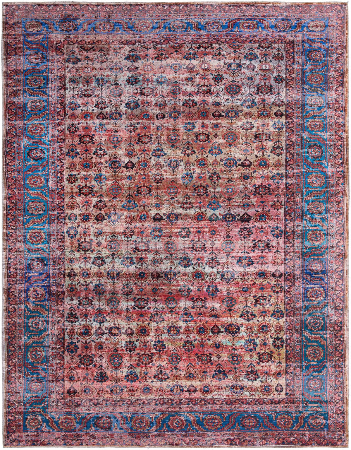 Zahara Oasis Collection Area Rug -  Meknes Rectangle Antique Pink Main