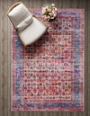 Zahara Oasis Collection Area Rug -  Meknes Rectangle Antique Pink  lifestyle 8