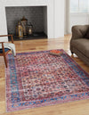 Zahara Oasis Collection Area Rug -  Meknes Rectangle Antique Pink  lifestyle 20