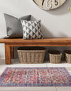 Zahara Oasis Collection Area Rug -  Meknes Rectangle Antique Pink  lifestyle 7