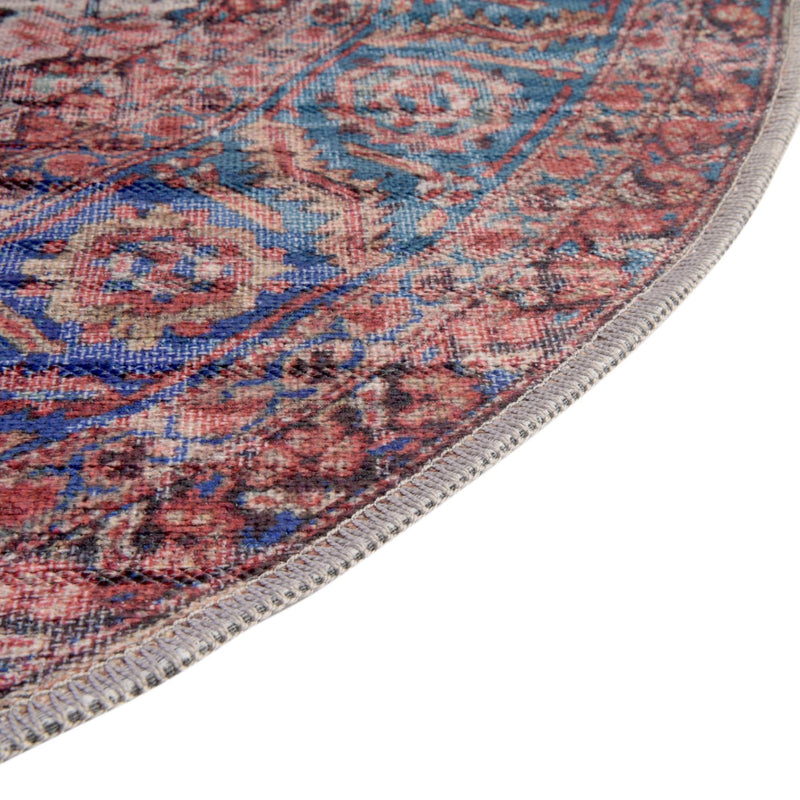 Zahara Oasis Collection Area Rug -  Meknes Oval Antique Pink  lifestyle 57