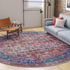 Zahara Oasis Collection Area Rug -  Meknes Round Antique Pink  lifestyle 104