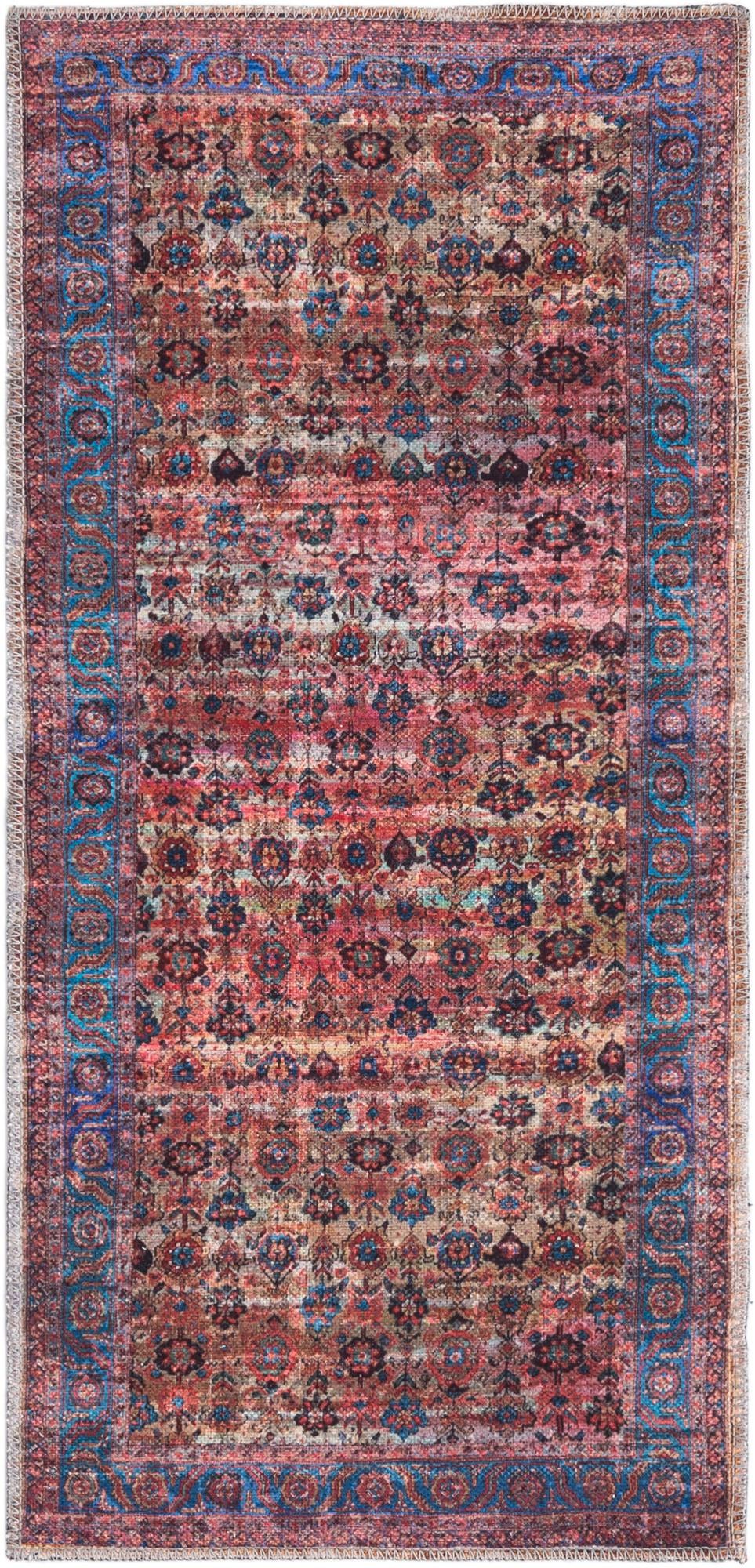 Zahara Oasis Collection Area Rug -  Meknes Runner Antique Pink  lifestyle 37