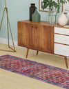Zahara Oasis Collection Area Rug -  Meknes Runner Antique Pink  lifestyle 47