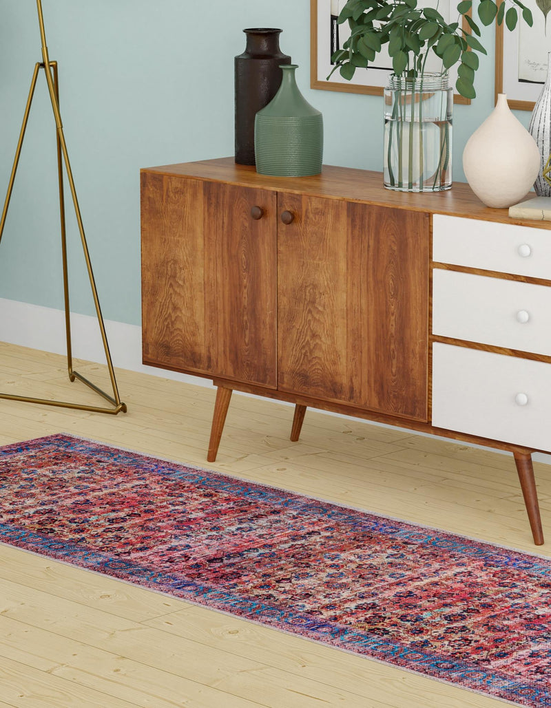 Zahara Oasis Collection Area Rug -  Meknes Runner Antique Pink  lifestyle 47