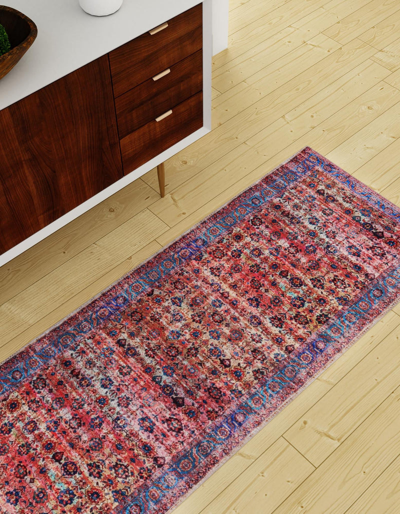 Zahara Oasis Collection Area Rug -  Meknes Runner Antique Pink  lifestyle 92