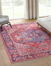 Zahara Oasis Collection Area Rug -  Essaouira Rectangle Rust Red  lifestyle 2