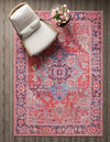 Zahara Oasis Collection Area Rug -  Essaouira Rectangle Rust Red  lifestyle 10