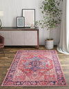 Zahara Oasis Collection Area Rug -  Essaouira Rectangle Rust Red  lifestyle 6