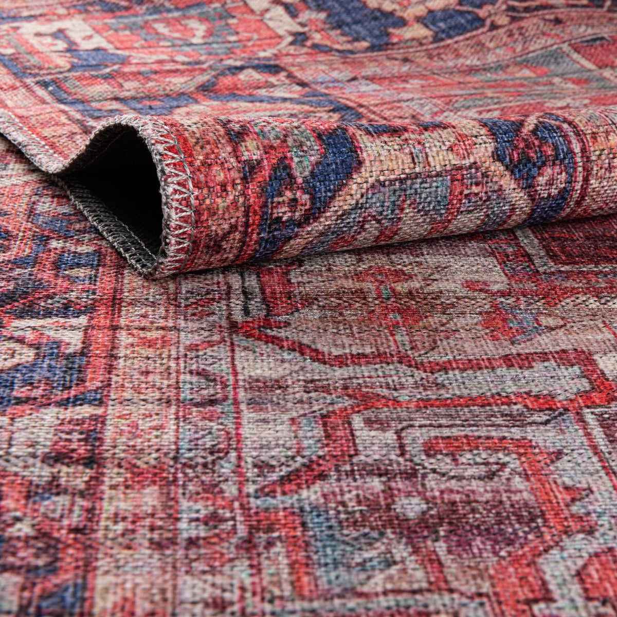 Zahara Oasis Collection Area Rug -  Essaouira Rectangle Rust Red  lifestyle 11