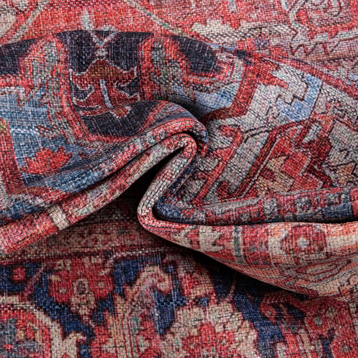Zahara Oasis Collection Area Rug -  Essaouira Rectangle Rust Red  lifestyle 13